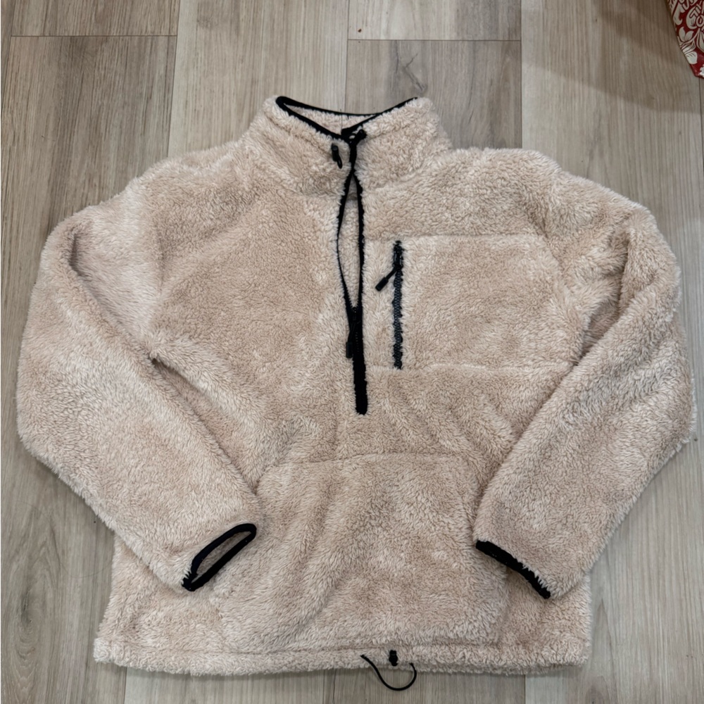 PINK Victoria's Secret Cream Sherpa Jacket